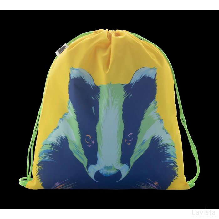 Creadraw Kids Rpet Custom Made Gemaakte Tas Met Trekkoordsluiting Voor Kinderen Groen