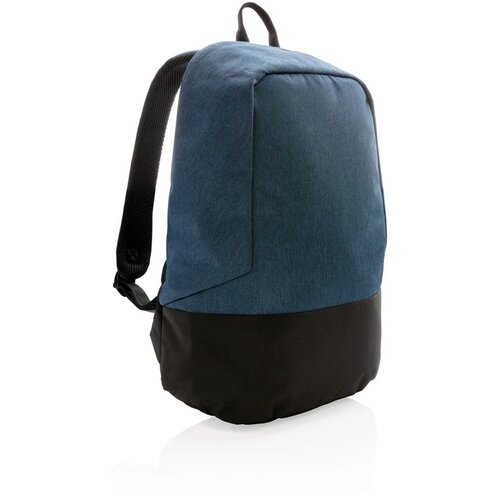 Standaard RFID anti-diefstal 15.6”laptop rugzak PVC-vrij blauw, zwart