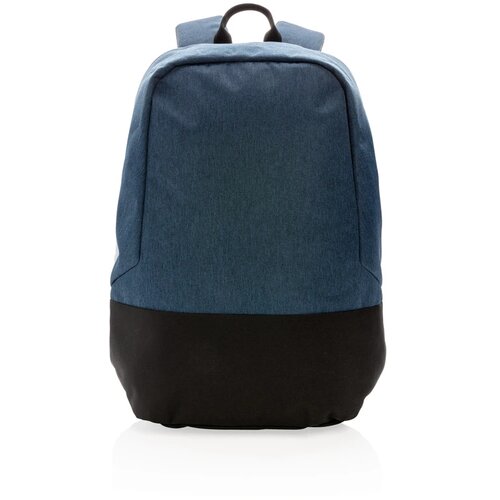 Standaard RFID anti-diefstal 15.6”laptop rugzak PVC-vrij blauw, zwart