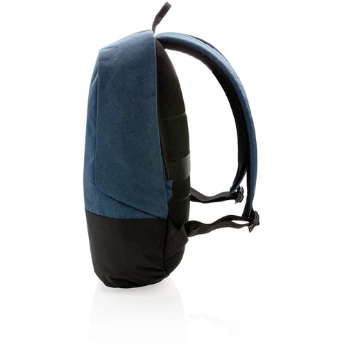 Standaard RFID anti-diefstal 15.6”laptop rugzak PVC-vrij blauw, zwart