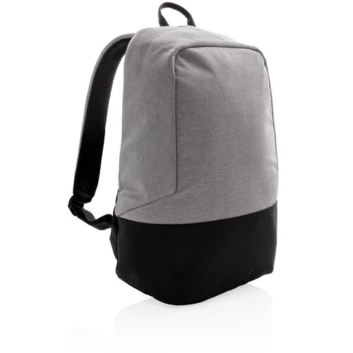 Standaard RFID anti-diefstal 15.6”laptop rugzak PVC-vrij grijs, zwart