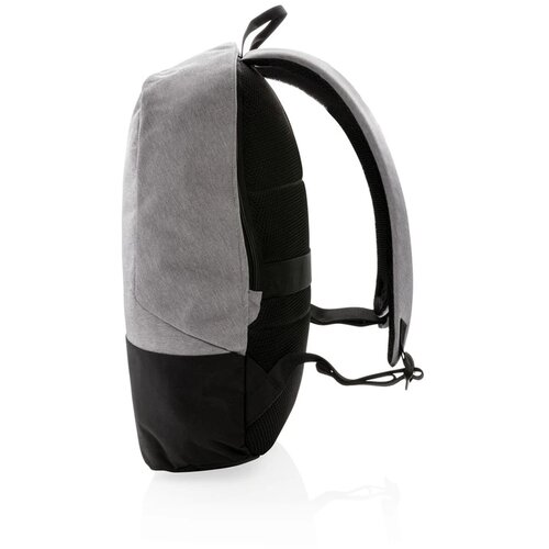 Standaard RFID anti-diefstal 15.6”laptop rugzak PVC-vrij grijs, zwart