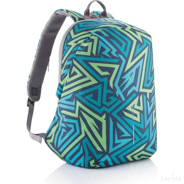 Bobby Soft "Art", anti-diefstal rugzak blauw