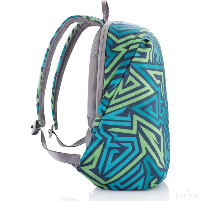 Bobby Soft "Art", anti-diefstal rugzak blauw