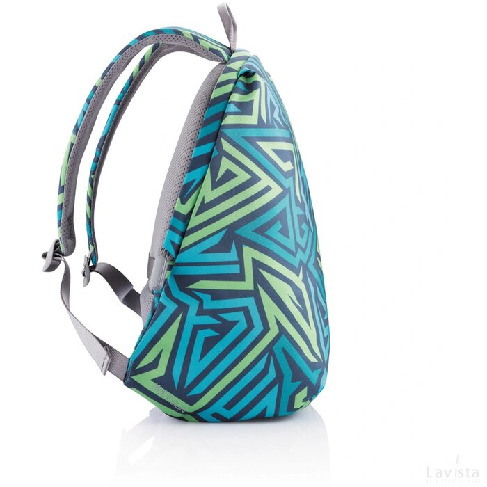 Bobby Soft "Art", anti-diefstal rugzak blauw