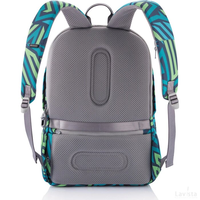 Bobby Soft "Art", anti-diefstal rugzak blauw