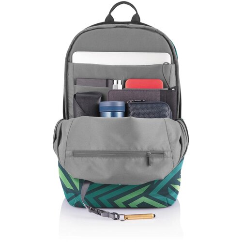 Bobby Soft "Art", anti-diefstal rugzak blauw