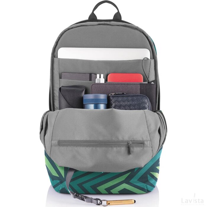 Bobby Soft "Art", anti-diefstal rugzak blauw