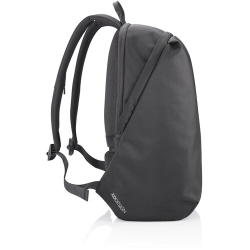 Bobby Soft "Art", anti-diefstal rugzak zwart, wit