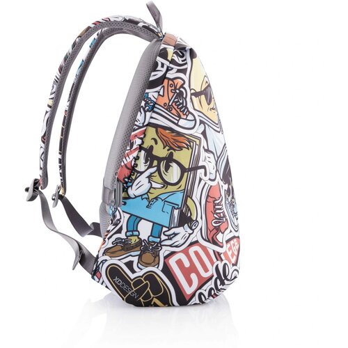 Bobby Soft "Art", anti-diefstal rugzak blauw