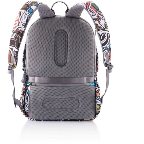 Bobby Soft "Art", anti-diefstal rugzak blauw