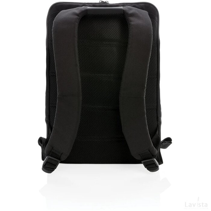 Lima PVC-vrije 15.6" RFID laptop tas zwart