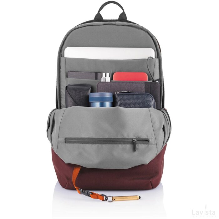 Bobby Soft, anti-diefstal rugzak rood