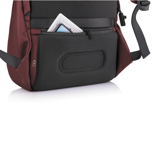 Bobby Soft, anti-diefstal rugzak rood