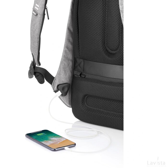 Bobby Pro anti-diefstal rugtas antraciet, zwart