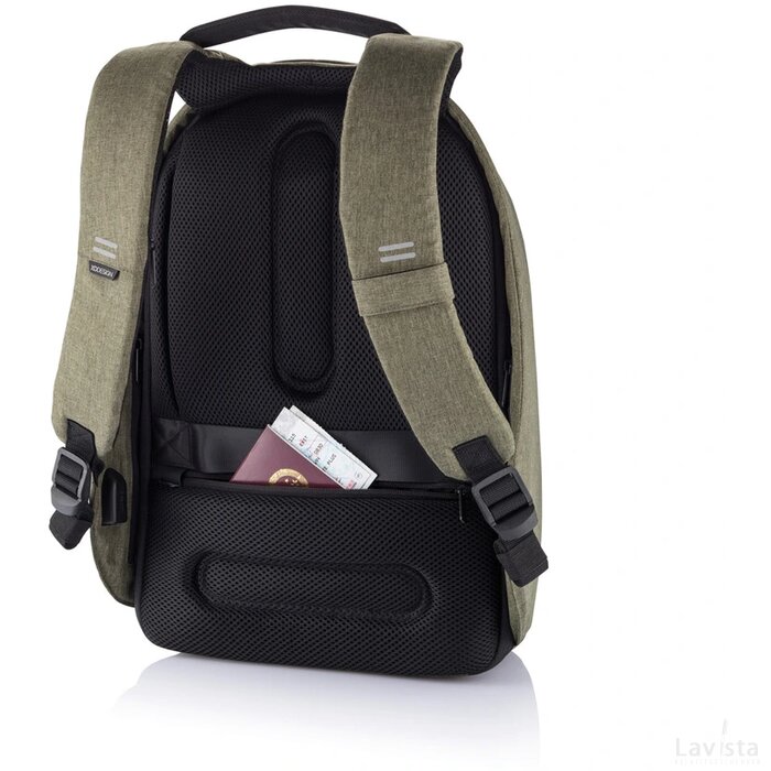 Bobby Hero Regular, anti-diefstal rugzak groen