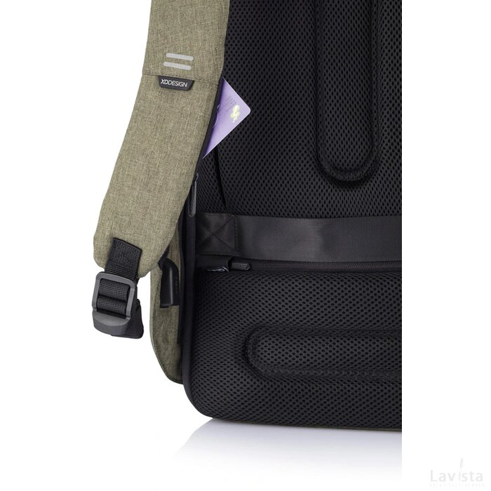 Bobby Hero Regular, anti-diefstal rugzak groen