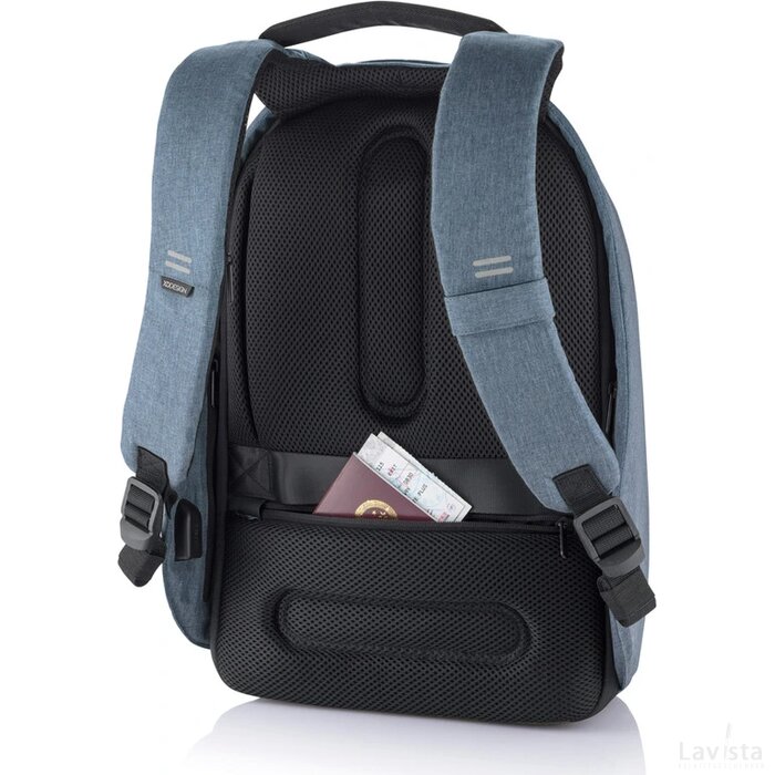 Bobby Hero Regular, anti-diefstal rugzak blauw