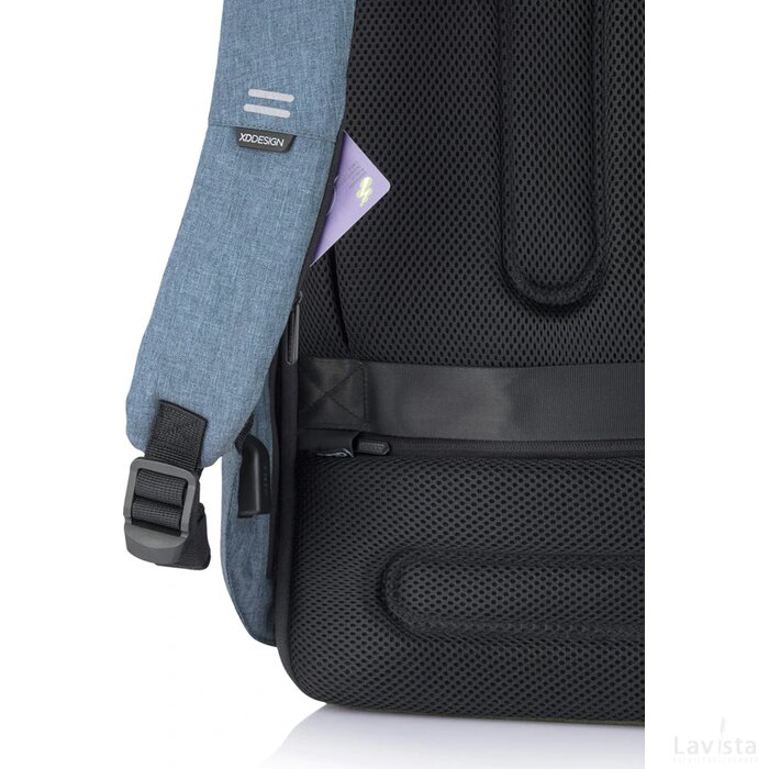 Bobby Hero Regular, anti-diefstal rugzak blauw
