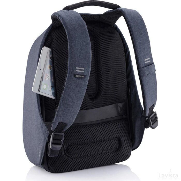 Bobby Hero Regular, anti-diefstal rugzak donkerblauw, donkerblauw