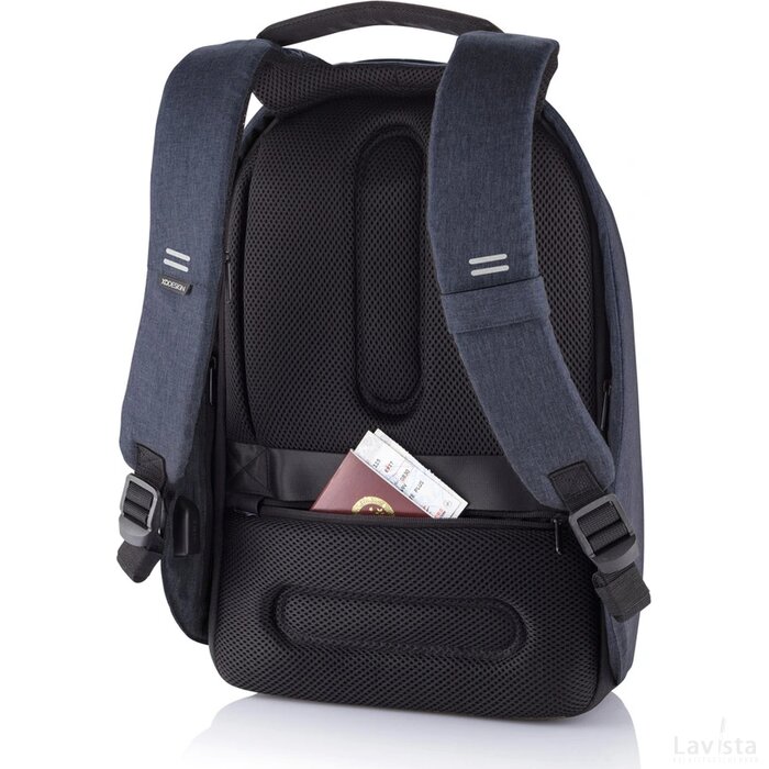 Bobby Hero Regular, anti-diefstal rugzak donkerblauw, donkerblauw