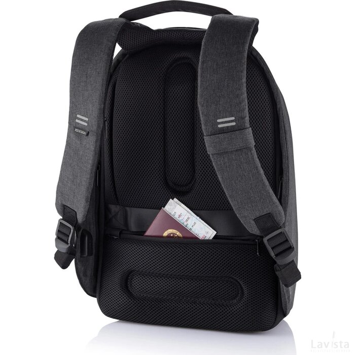 Bobby Hero Regular, anti-diefstal rugzak zwart, zwart