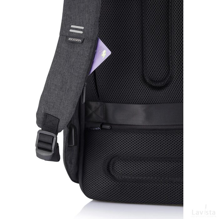 Bobby Hero Regular, anti-diefstal rugzak zwart, zwart