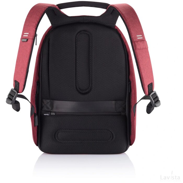 Bobby Hero Regular, anti-diefstal rugzak kersenrood