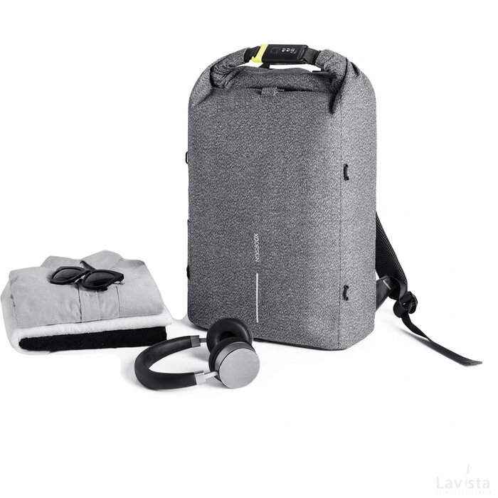 Urban, cut-proof anti-diefstal rugzak grijs