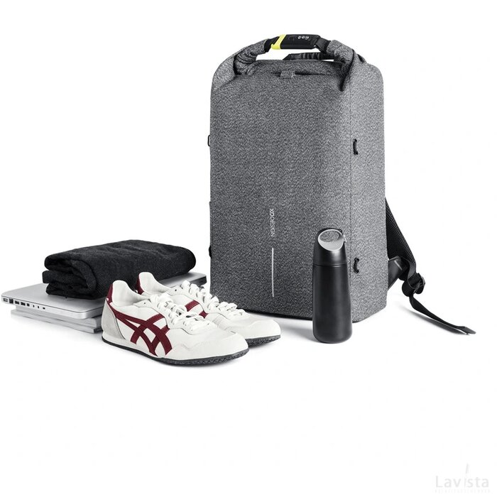 Urban, cut-proof anti-diefstal rugzak grijs