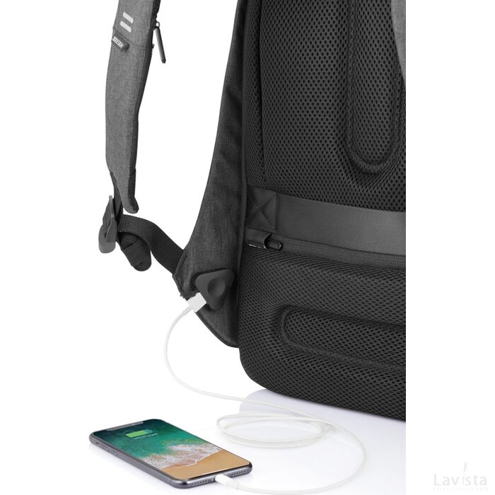 Bobby Tech anti-diefstal rugtas zwart