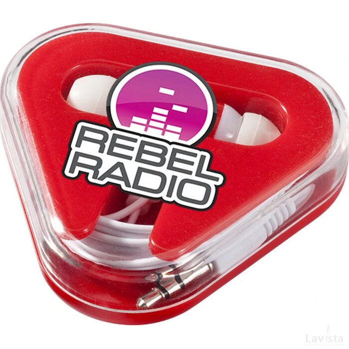 Rebel oordopjes Rood,Wit Rood, Wit Rood/Wit