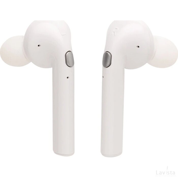 Liberty draadloze oordopjes in oplaadcassette wit