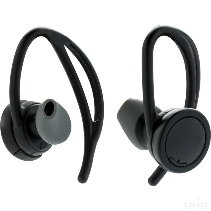True Wireless sport oordoppen zwart