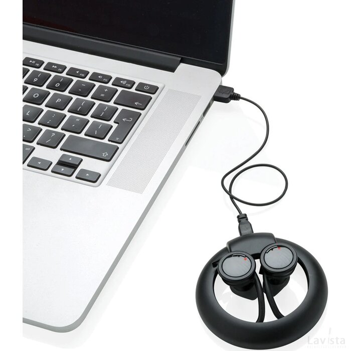 True Wireless sport oordoppen zwart