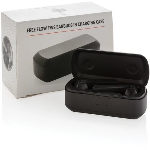 Free Flow TWS oordoppen in oplaadcassette zwart