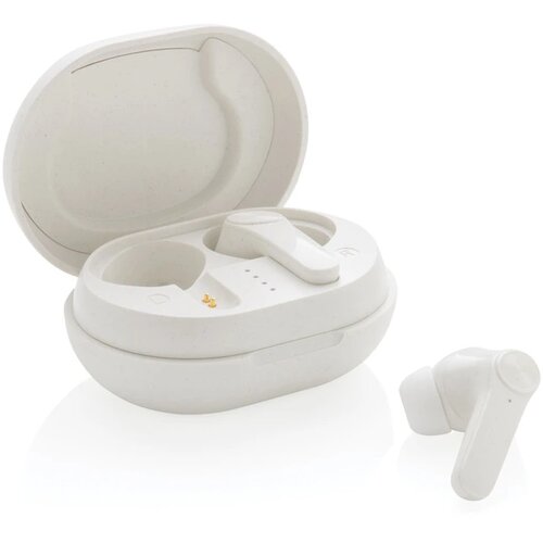RCS standaard recycled plastic TWS oordopjes wit