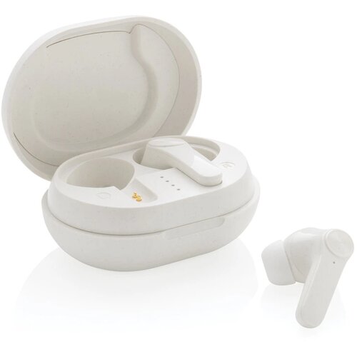RCS standaard recycled plastic TWS oordopjes wit