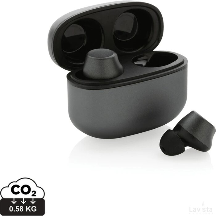 Terra RCS gerecyclede aluminium draadloze oordopjes grijs