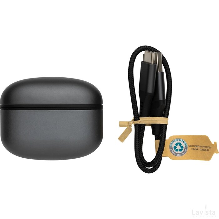 Terra RCS gerecyclede aluminium draadloze oordopjes grijs