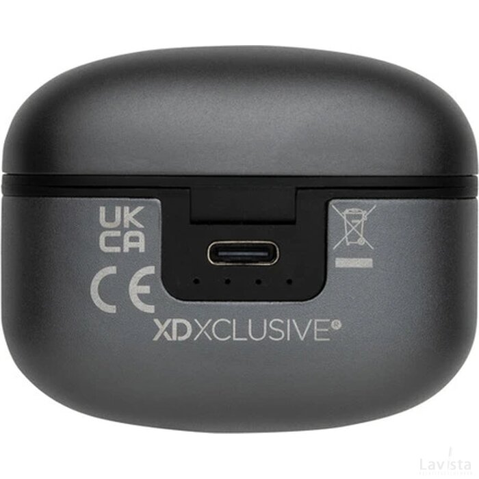 Terra RCS gerecyclede aluminium draadloze oordopjes grijs