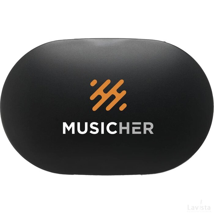 Boas Tws Wireless Earbuds In Charging Case Zwart