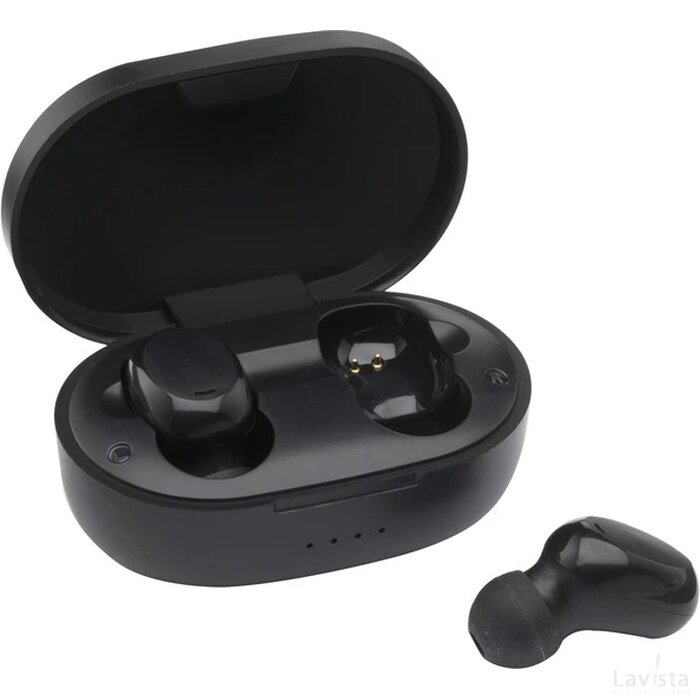Boas Tws Wireless Earbuds In Charging Case Zwart