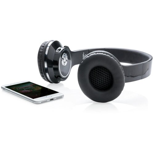 Hoofdtelefoon en speaker zwart