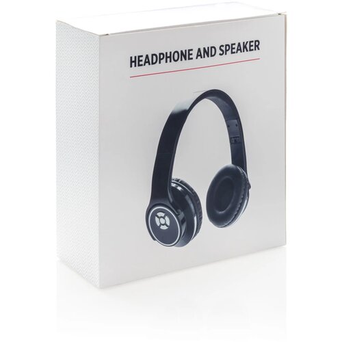 Hoofdtelefoon en speaker zwart