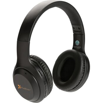 RCS standaard recycled plastic hoofdtelefoon zwart