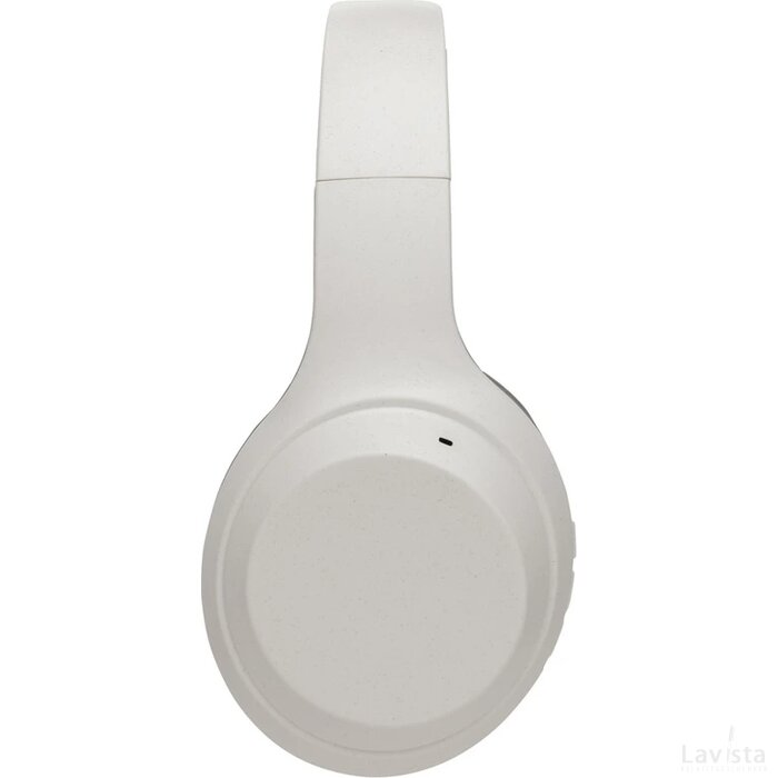 RCS standaard recycled plastic hoofdtelefoon wit