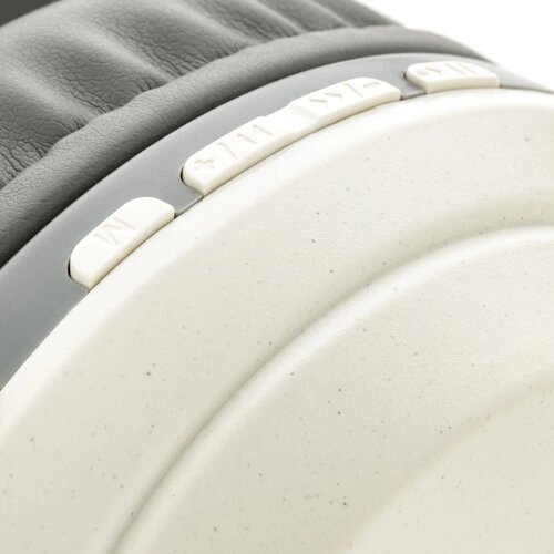 RCS standaard recycled plastic hoofdtelefoon wit
