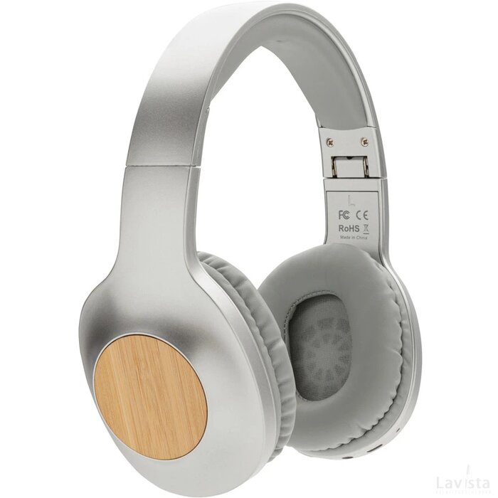 Dakota bamboe draadloze hoofdtelefoon grijs, grijs
