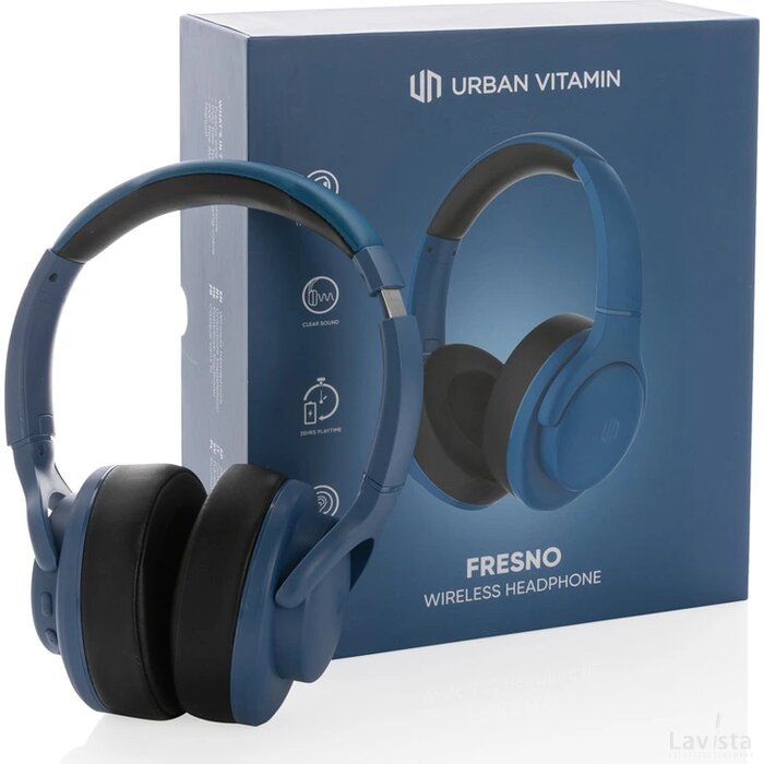Urban Vitamin Fresno draadloze hoofdtelefoon blauw